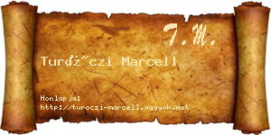 Turóczi Marcell névjegykártya
